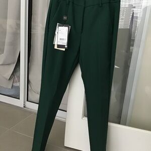 Weekend MaxMara - Rana: High waisted cigarette pants, dark green
